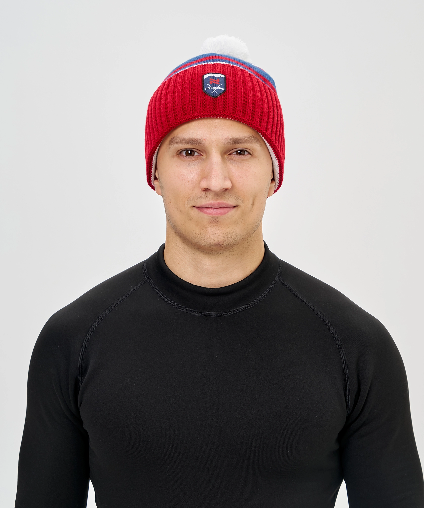 Шапка Nordski Severe White/Grey