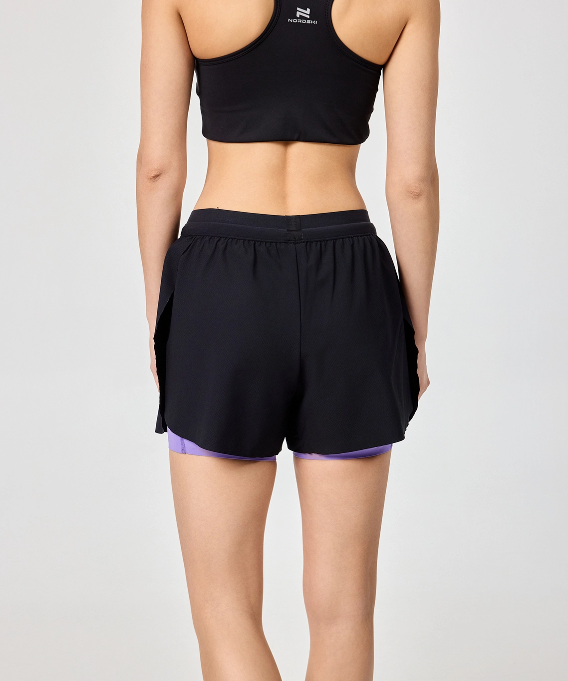 Шорты с лосинами Nordski Stayer Black/Lavender W
