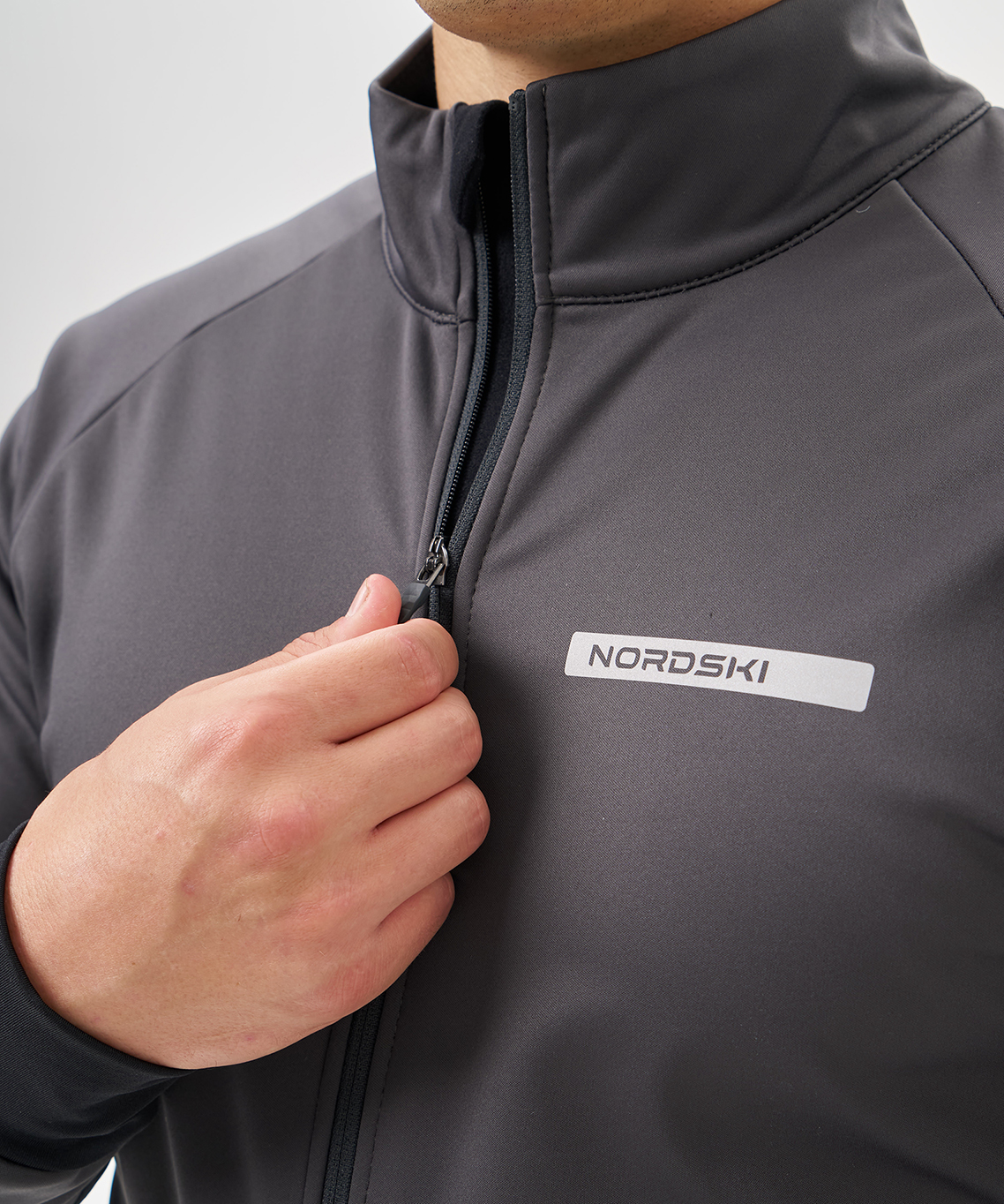 Тренировочная куртка Nordski Core Graphite/Black