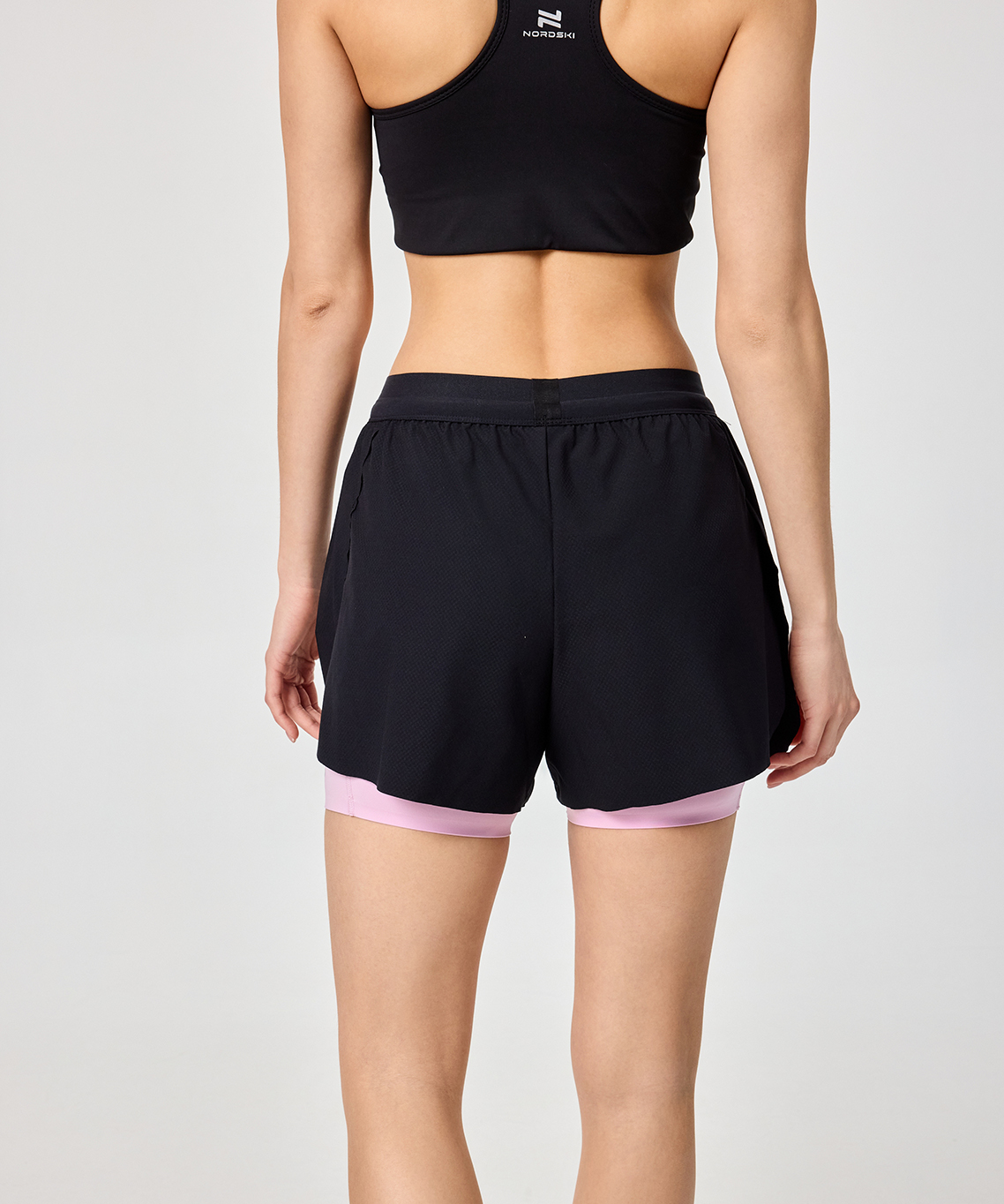Шорты с лосинами Nordski Stayer Black/Pink W
