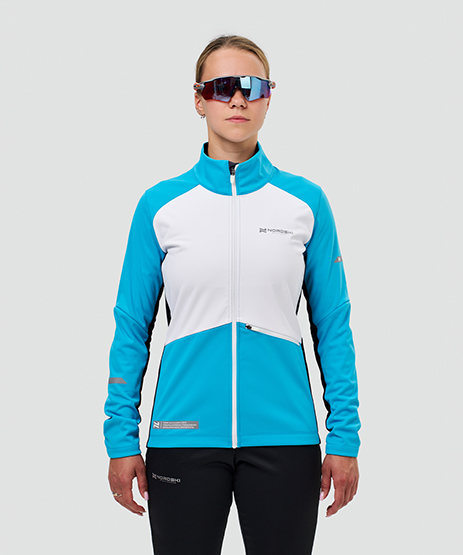 Тренировочная куртка Nordski Pro 2.0 White/Candy Pink/Fuchsia W