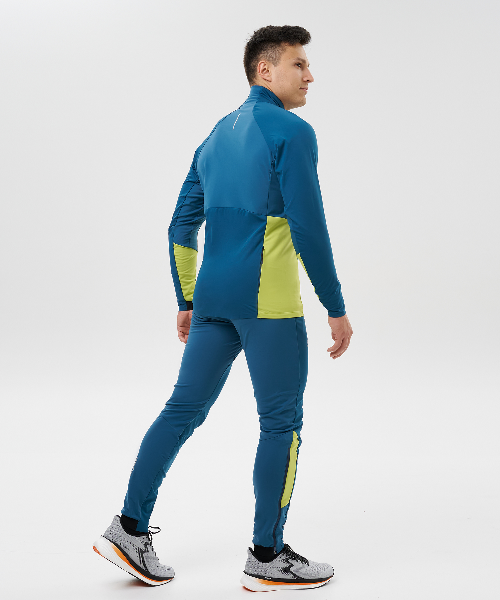 Тренировочная куртка Nordski Race Dark Jeans/Lime