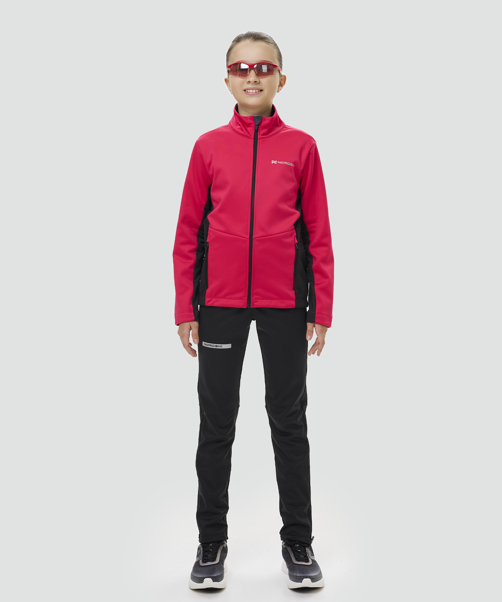 Тренировочная куртка Nordski Jr. Advance Pink/Black