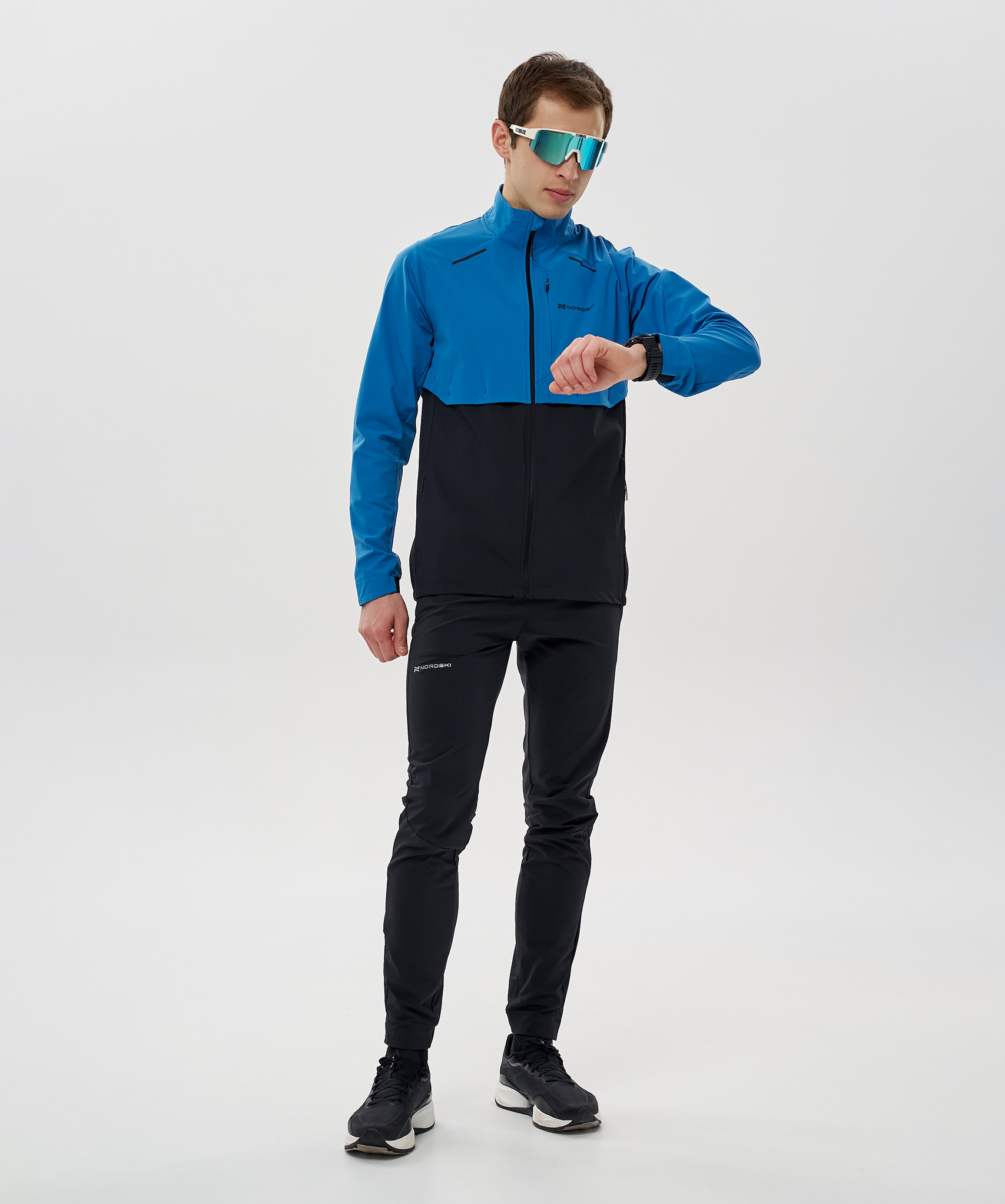 Ветровка Nordski Pro Energy Running Sea/Black