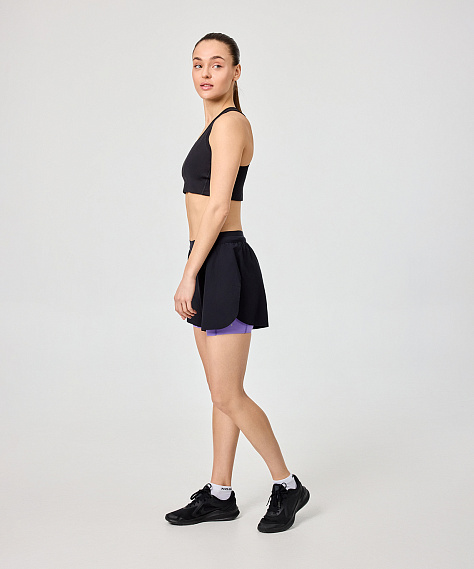 Шорты с лосинами Nordski Stayer Black/Lavender W