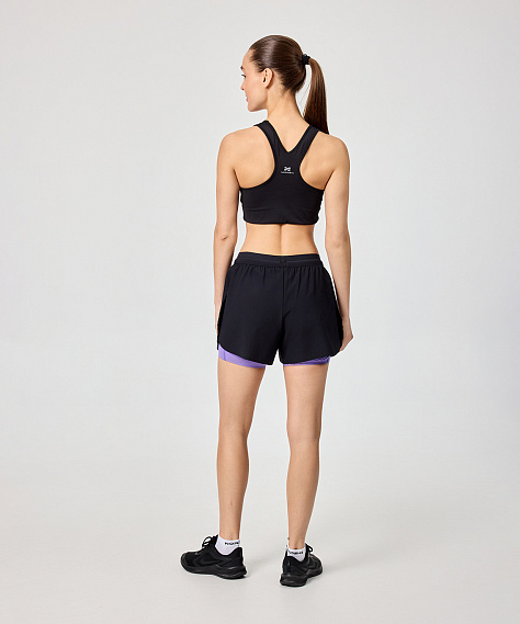 Шорты с лосинами Nordski Stayer Black/Lavender W