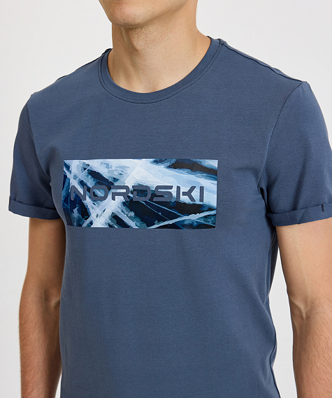 Футболка Nordski Simple Logo Grey/Ice