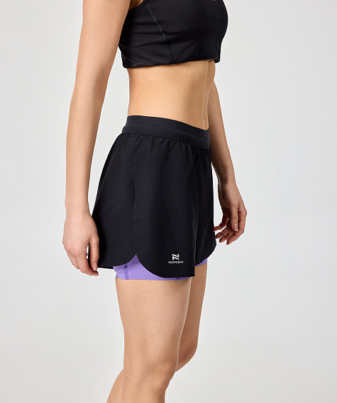 Шорты с лосинами Nordski Stayer Black/Lavender W